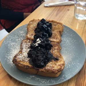 tostadas francesas con blueberries