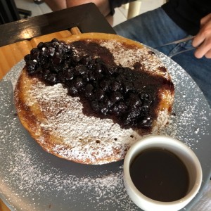 pancake con blueberries