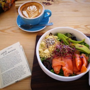 cuscus bowl + capuchino