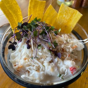 Ceviche en salsa de coco