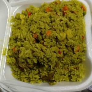 arroz verde con pollo