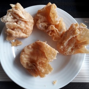 wonton frito relleno