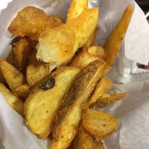 papas fritas con cascara