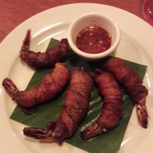 Langostinos con Tocino