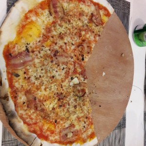pizza de pancetta