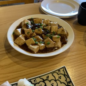 Tofu Con salsa de Hongos