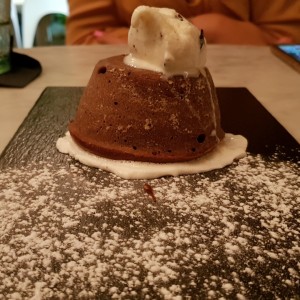 cake de chocolate volcan