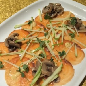 Entradas - Carpaccio di salmone