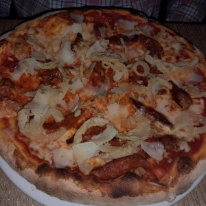 pizza con chistorra
