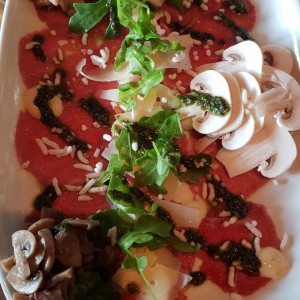 carpaccio de res. Delicioso...!