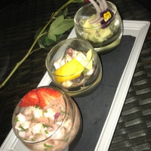 Ceviche sampler