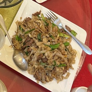 Chowfun con carne estilo seco