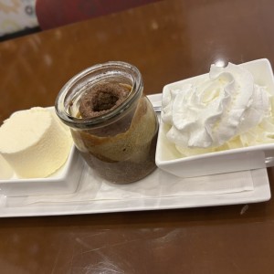 Volcán dulce de leche