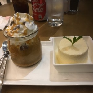 volcan dulce de leche con helado