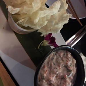 CEVICHE DE MERO Y LECHE DE COCO