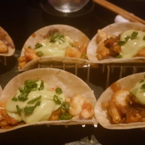 TACOS SUAVES DE CAMARONES