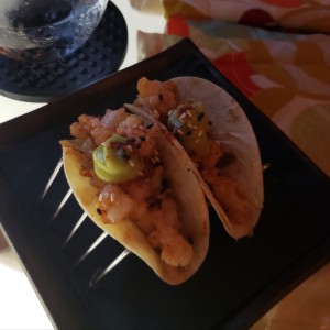 TACOS SUAVES DE CAMARONES