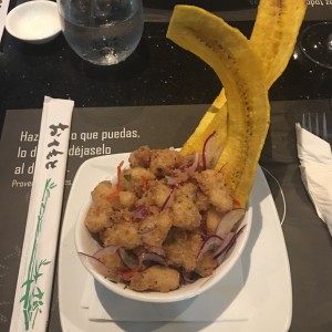 ceviche feito de corvina