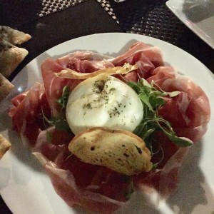 Jamon Serrano con queso mozzarella 