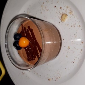 postre mousse chocolate