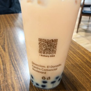 Cantaloupe bubble tea