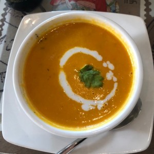 Sopa de zanahoria y jengibre