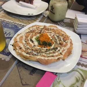 pizza de salmon