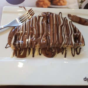 triple chocolate waffle