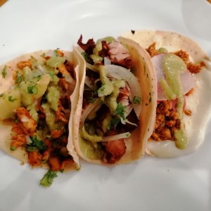Tacos al Pastor, Panza y Chorizo