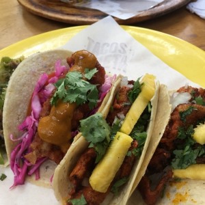 Tacos Pastor, Mariachi y Carnitas