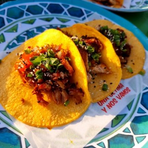 Tacos de Panza agridulce 