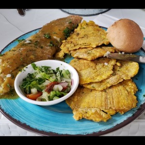 filete de corvina al curry y coco