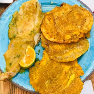 Filete de Corvina con curry y Coco