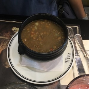 sopa de lentejas delciosas