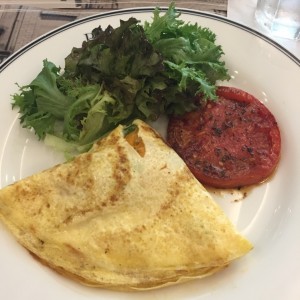 omelette con vegetales