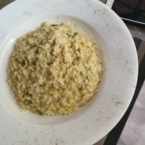 arroz con hongos y queso