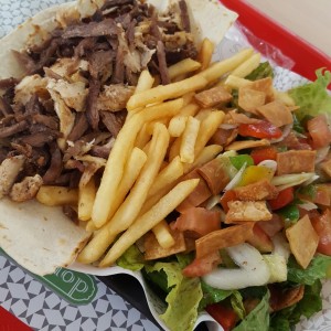 Plato shawarma mixto