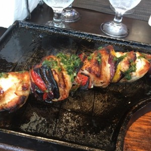 Brocheta de pollo