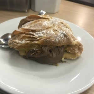 cola de langosta rellena de nutella