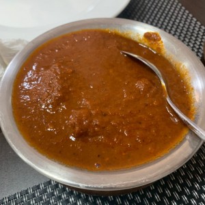54.	Lamb Vindaloo, cordero en salsa de curry picante, picante pero muy bueno. 