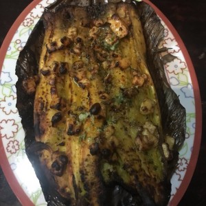 Platano Asado con Pifia