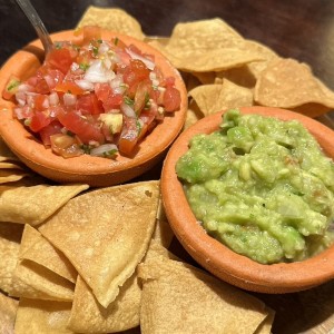 Totopos, Salsa y Guacamole