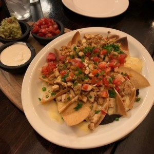 nachos de pollo