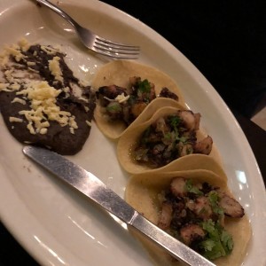 Tacos con Pulpo.