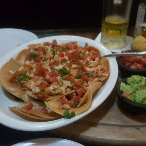 nachos de pollo