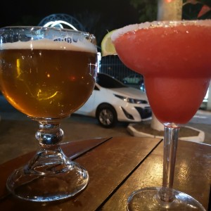 Margarita de Fresa y Capunga 