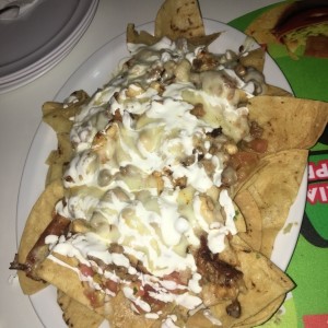 Nachos de Carne y Pollo