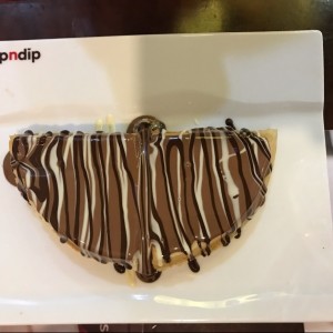 waffle de triple chocolate