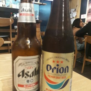 Orion premium draft beer