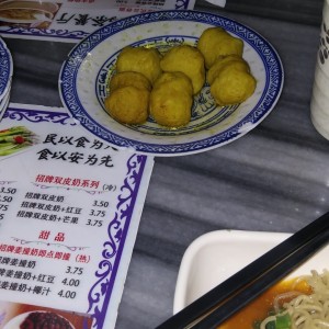 bolitas de pescado al curry